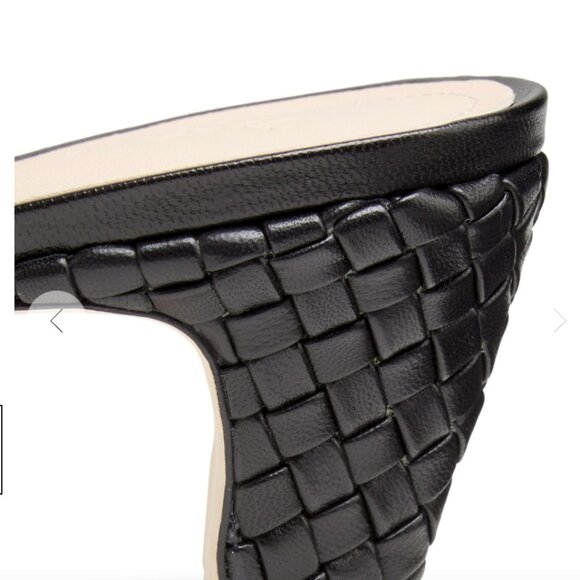 Braided Leather Block Heel Mules - Picture 4 of 11